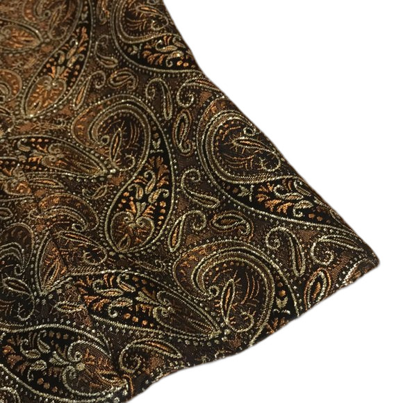 Vintage xscape by Lawrence Kurtz gold halter top size 10 made in USA small - Picture 3 of 12